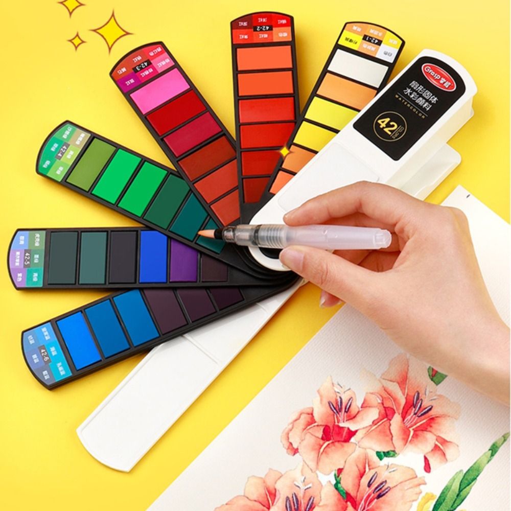 Watercolor Paint Set Solid Pigment - Set de Pintura de Acuarela Portátil
