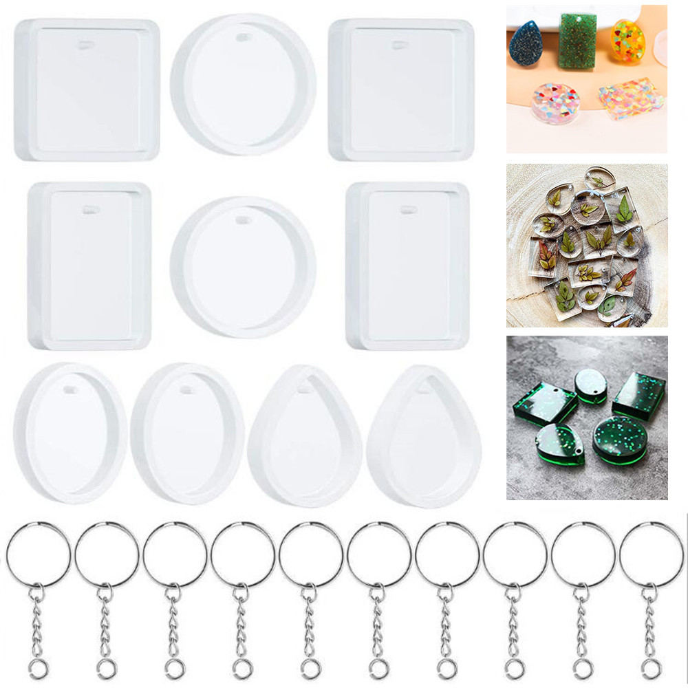 Silicone Epoxy Resin Molds Set - Juego de moldes de silicona para