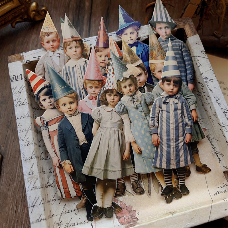 Vintage Junk Journal Scrapbooking Paper - 15 Piezas de Papel Decorativo Vintage