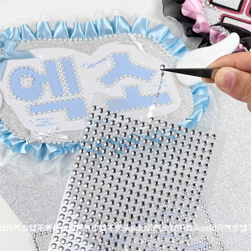 Scrapbooking - Pegatinas 3D de Perlas y Diamantes