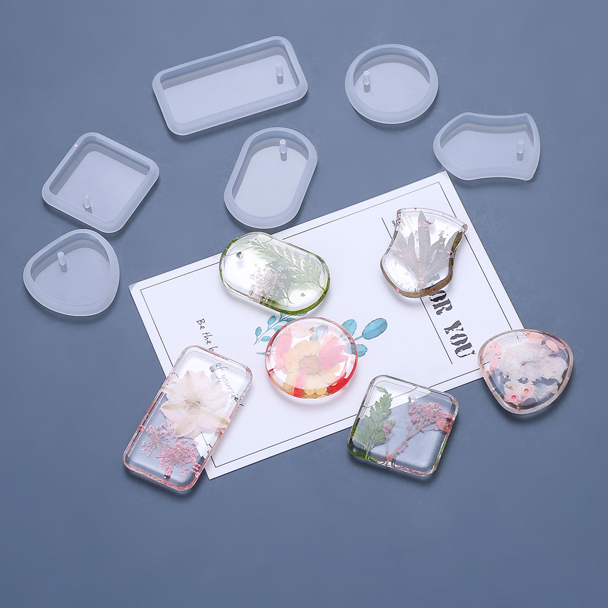 Silicone Epoxy Resin Molds Set - Juego de moldes de silicona para