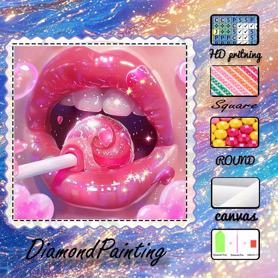 5D Diamond Painting Kit Full Drill - 1 pieza - 5D-DIY - Tela