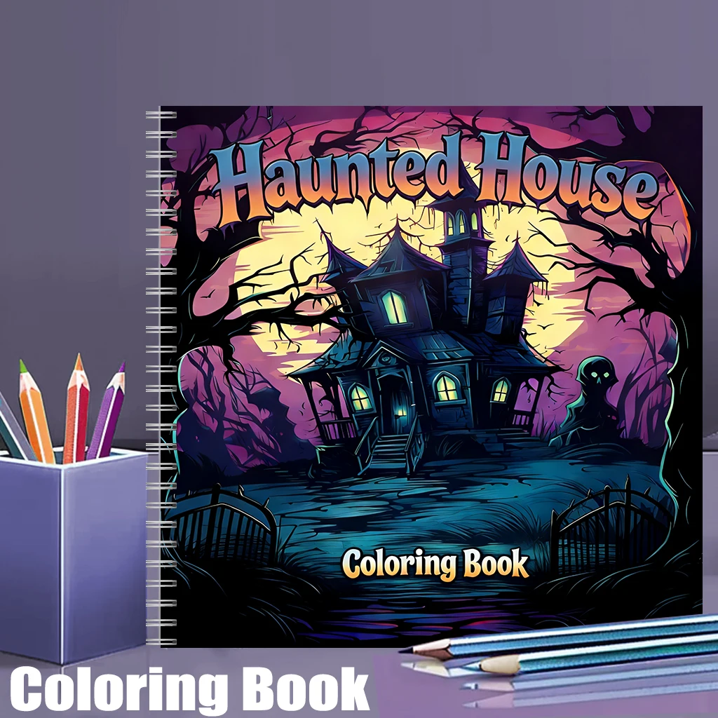 Painting Supplies - Libro de Colorear de Casas Encantadas
