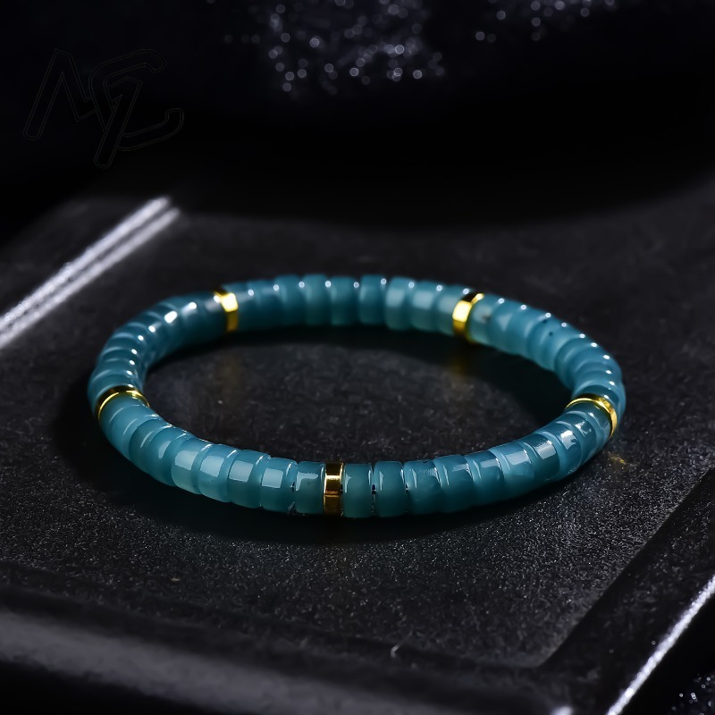 Beading - Pulsera de cuentas de jadeíta natural