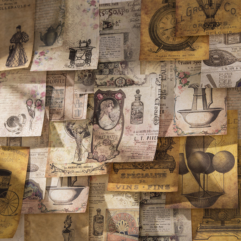 Pegatinas Vintage de 60 piezas - Vintage Junk Journal Scrapbooking Paper reseña y precio