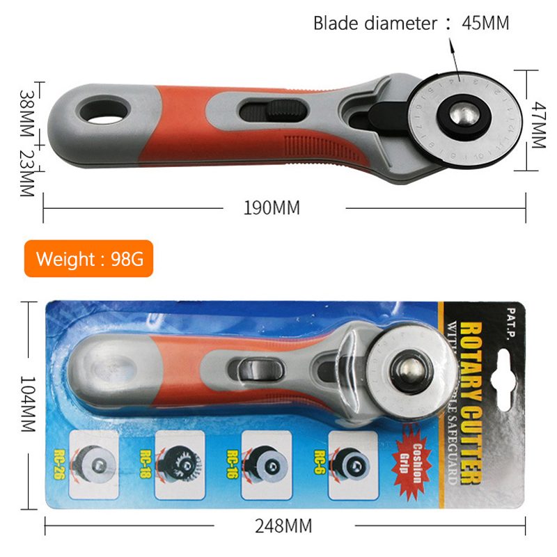 Cortador para manualidades de  - Rotary Cutter For Fabric 45Mm reseña y precio