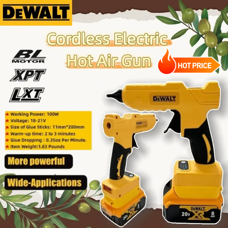 Pistola de pegamento caliente  - Hot Melt Glue Gun Cordless reseña y precio