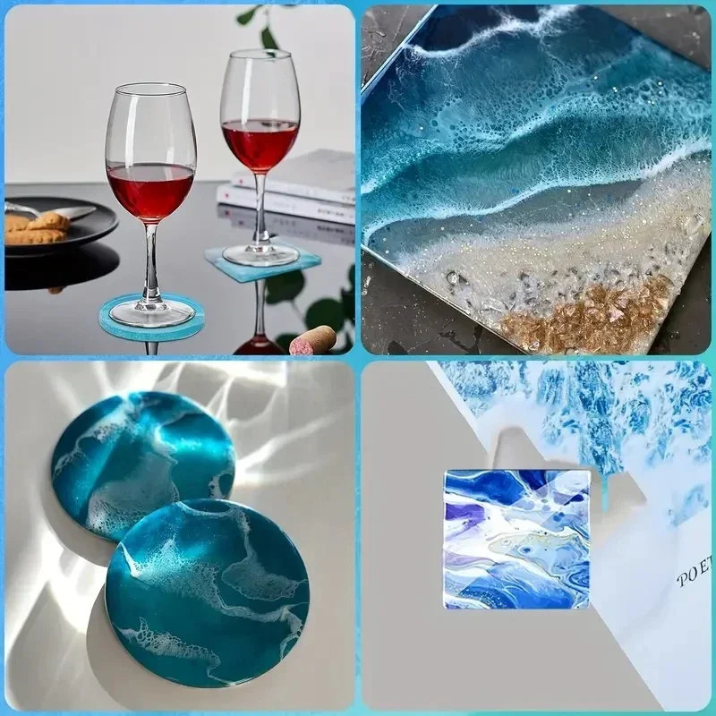 5 unids/set DlY posavasos de r - Silicone Epoxy Resin Molds Set reseña y precio