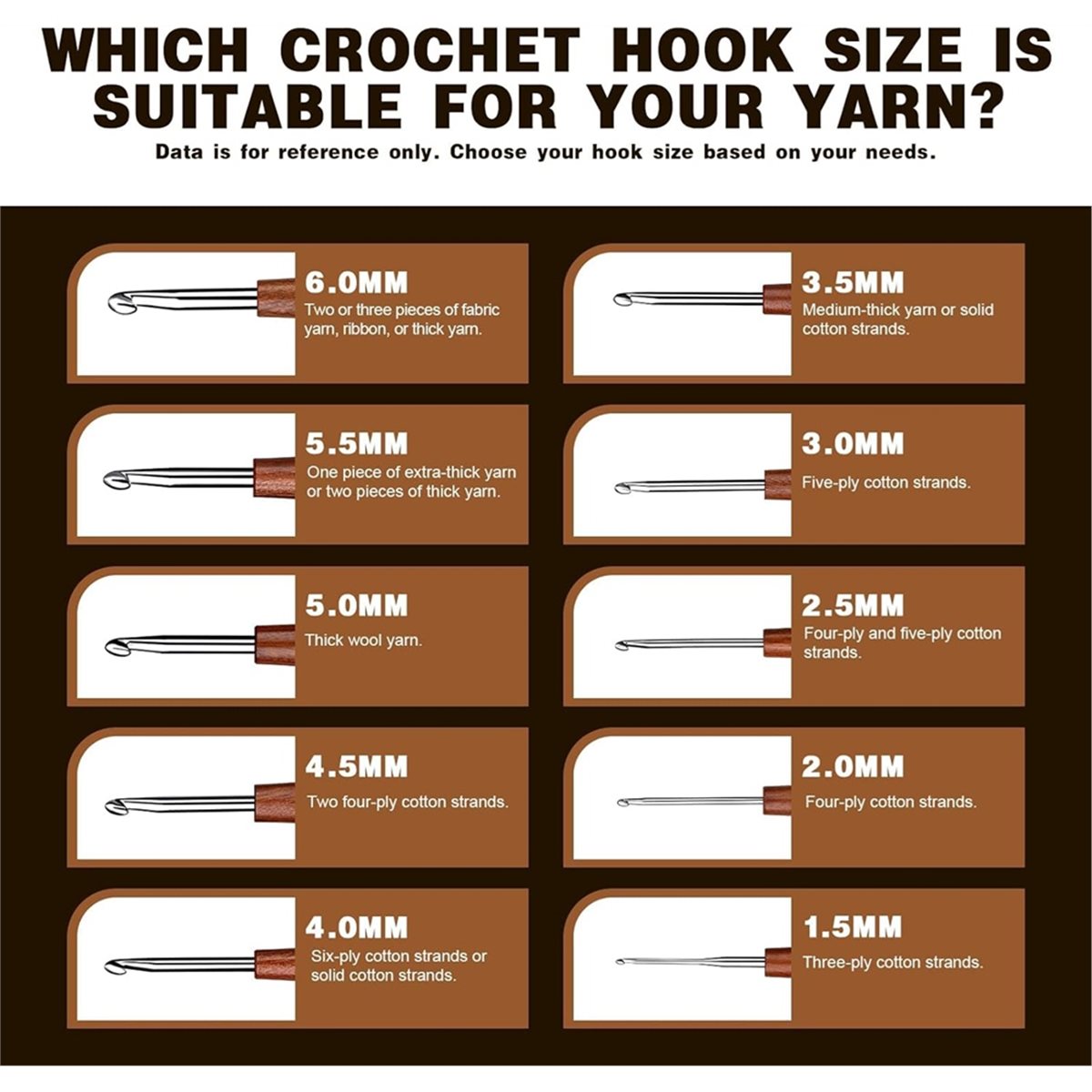AT16 Juego de 5 Agujas de Ganc - Wooden Crochet Hooks Ergonomic Handle reseña y precio