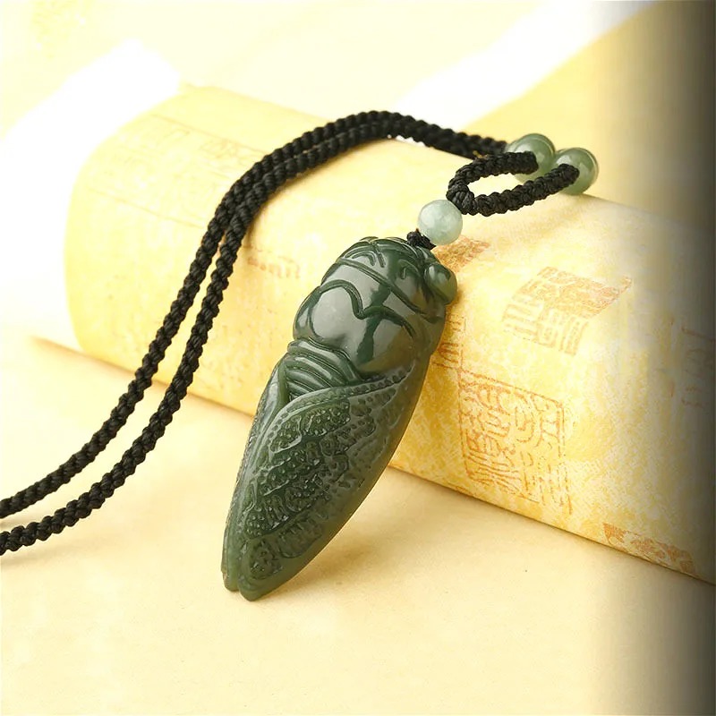Colgante de Jade Natural de He - Beading reseña y precio