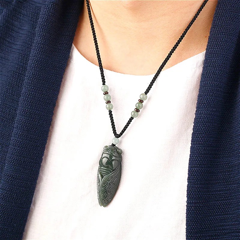 Colgante de Jade Natural de He - Beading reseña y precio