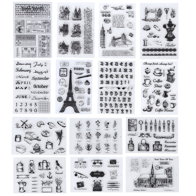 1 Sello Transparente de Silico - Clear Silicone Stamps For Card Making reseña y precio