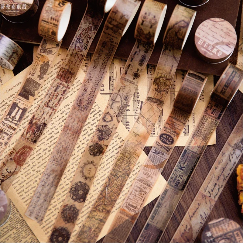 Cintas de papel Washi Vintage, - Vintage Junk Journal Scrapbooking Paper reseña y precio