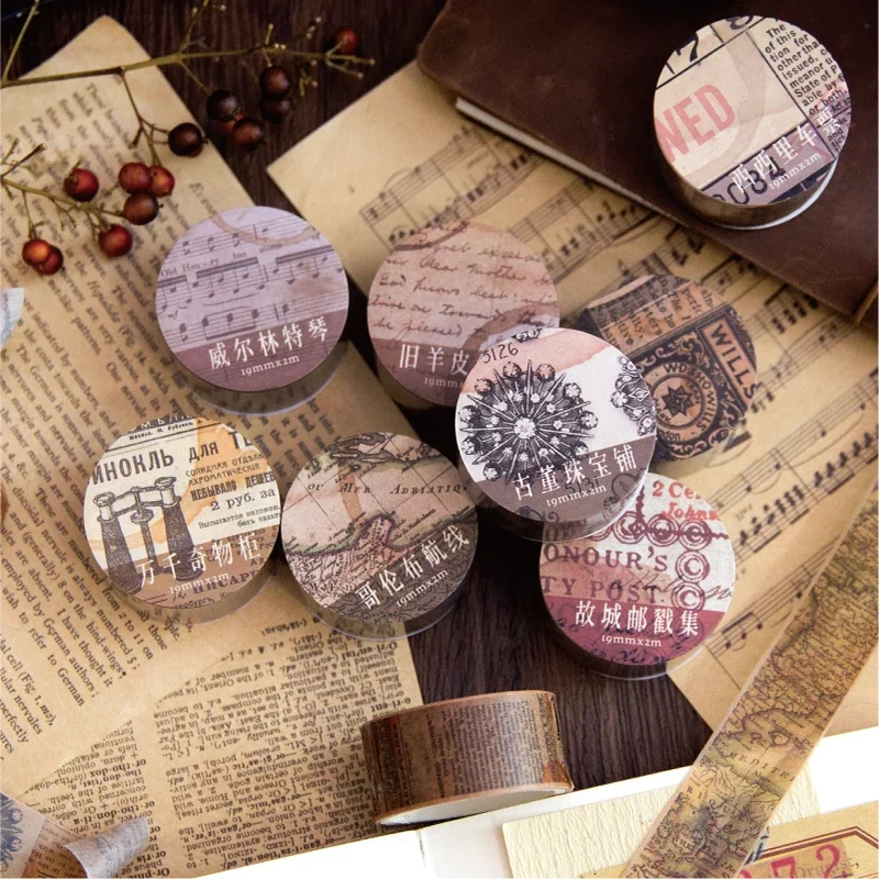 Cintas de papel Washi Vintage, - Vintage Junk Journal Scrapbooking Paper reseña y precio