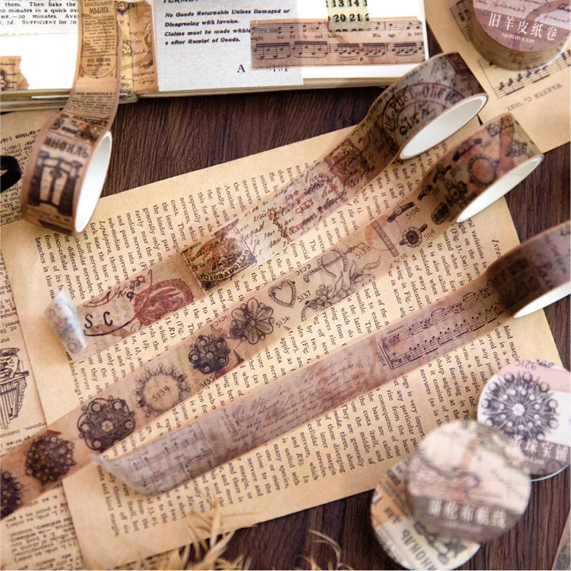 Cintas de papel Washi Vintage, - Vintage Junk Journal Scrapbooking Paper reseña y precio