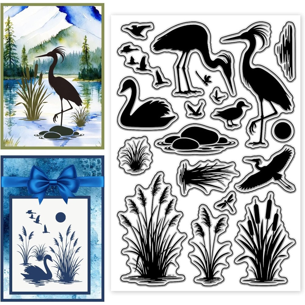 Sellos transparentes con diseñ - Clear Silicone Stamps For Card Making reseña y precio