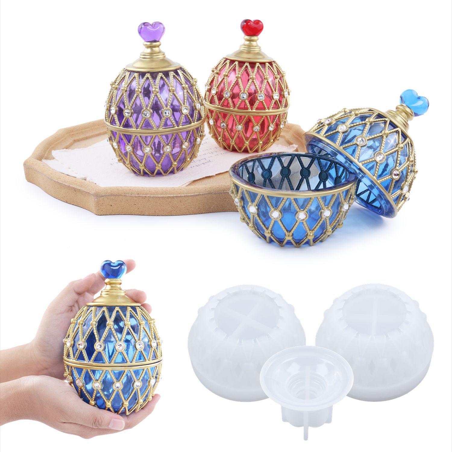 Conjunto de dos estilos de mol - Silicone Epoxy Resin Molds Set reseña y precio