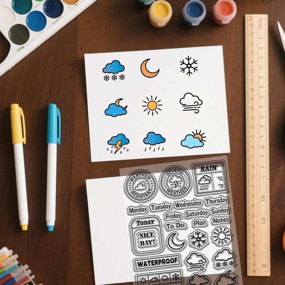 Sello transparente para diario - Clear Silicone Stamps For Card Making reseña y precio