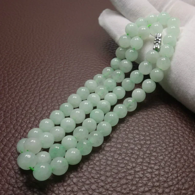 Collar de cuentas de jade verd - Beading reseña y precio