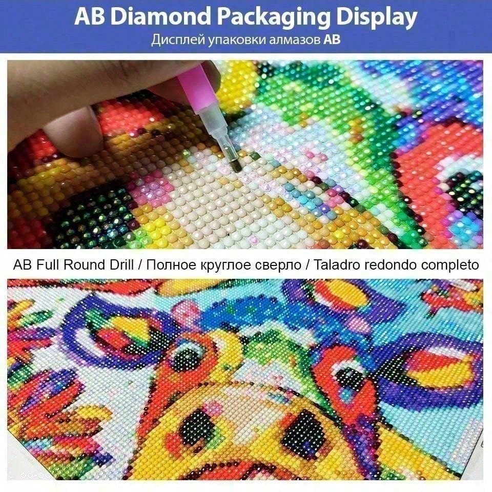 1 pieza - 5D-DIY - Tela flocad - 5D Diamond Painting Kit Full Drill reseña y precio