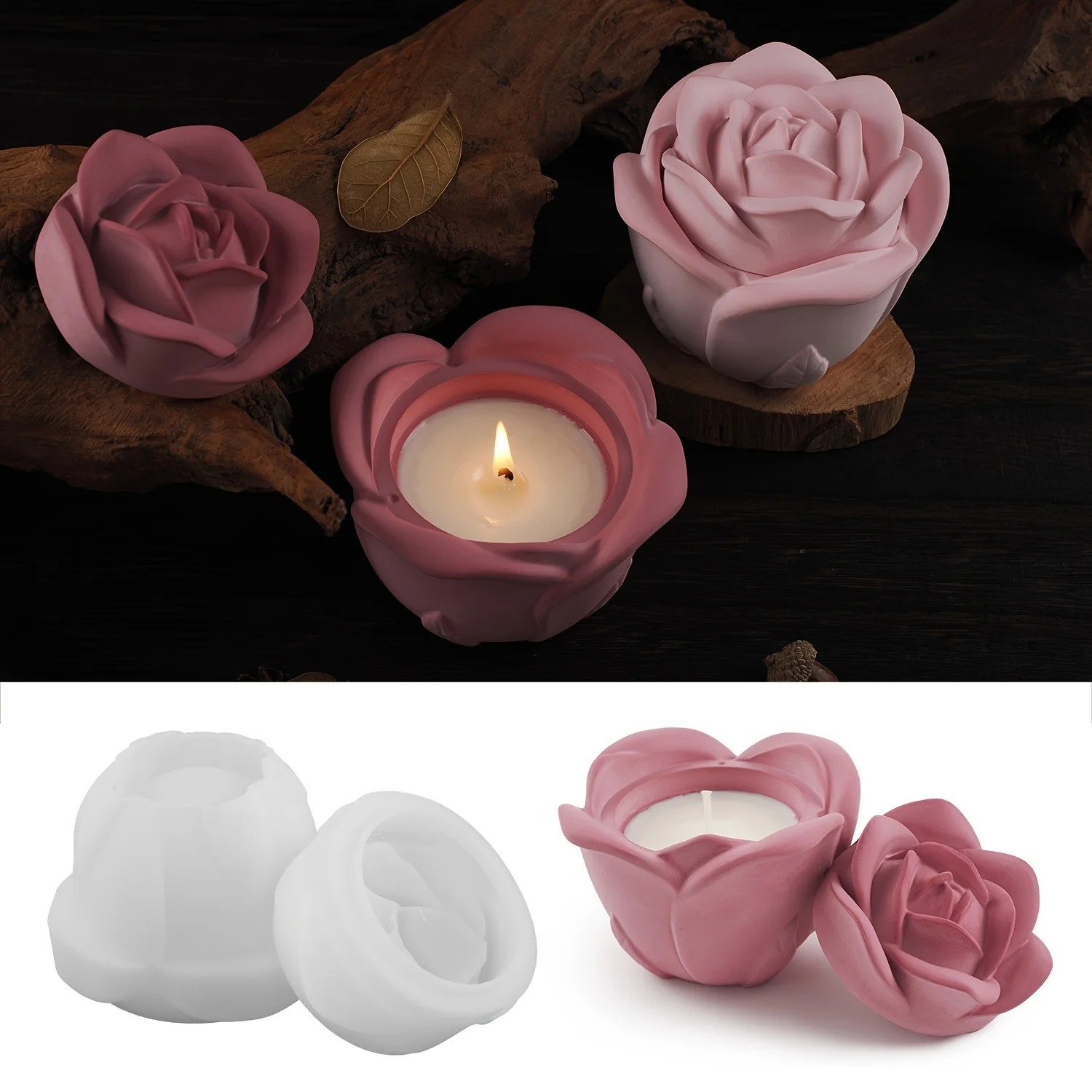 Juego de 2 piezas de moldes de - Silicone Epoxy Resin Molds Set reseña y precio