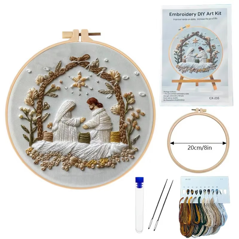 Kit de bordado navideño de nac - Cotton Embroidery Thread Skeins reseña y precio