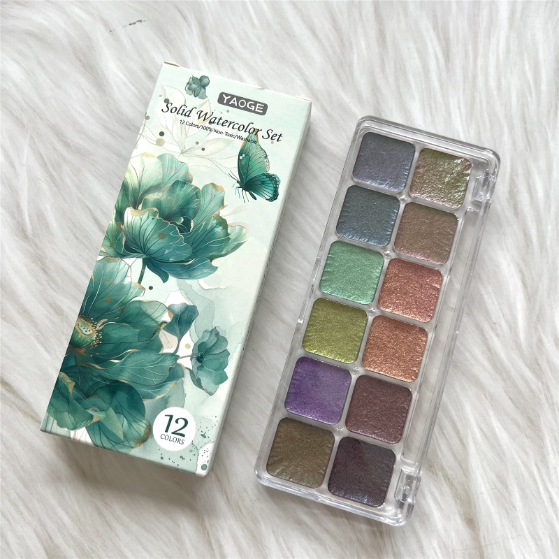 Pintura Acuarela Sólida Camale - Watercolor Paint Set Solid Pigment reseña y precio