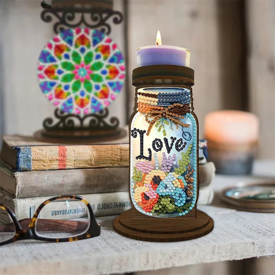 Portavelas con motivos de amor - Painting Supplies reseña y precio