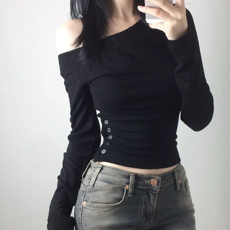 Camiseta Vintage Y2K con Boton - Embroidery reseña y precio