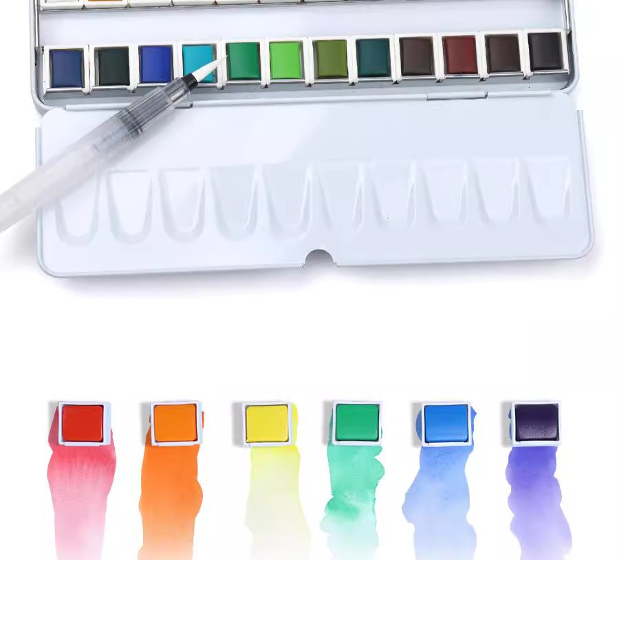 YooYee-Juego de pinturas de ac - Watercolor Paint Set Solid Pigment reseña y precio