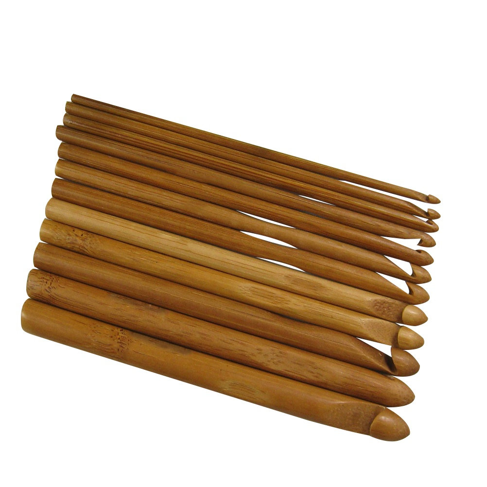 Juego de 12 agujas de madera p - Wooden Crochet Hooks Ergonomic Handle reseña y precio