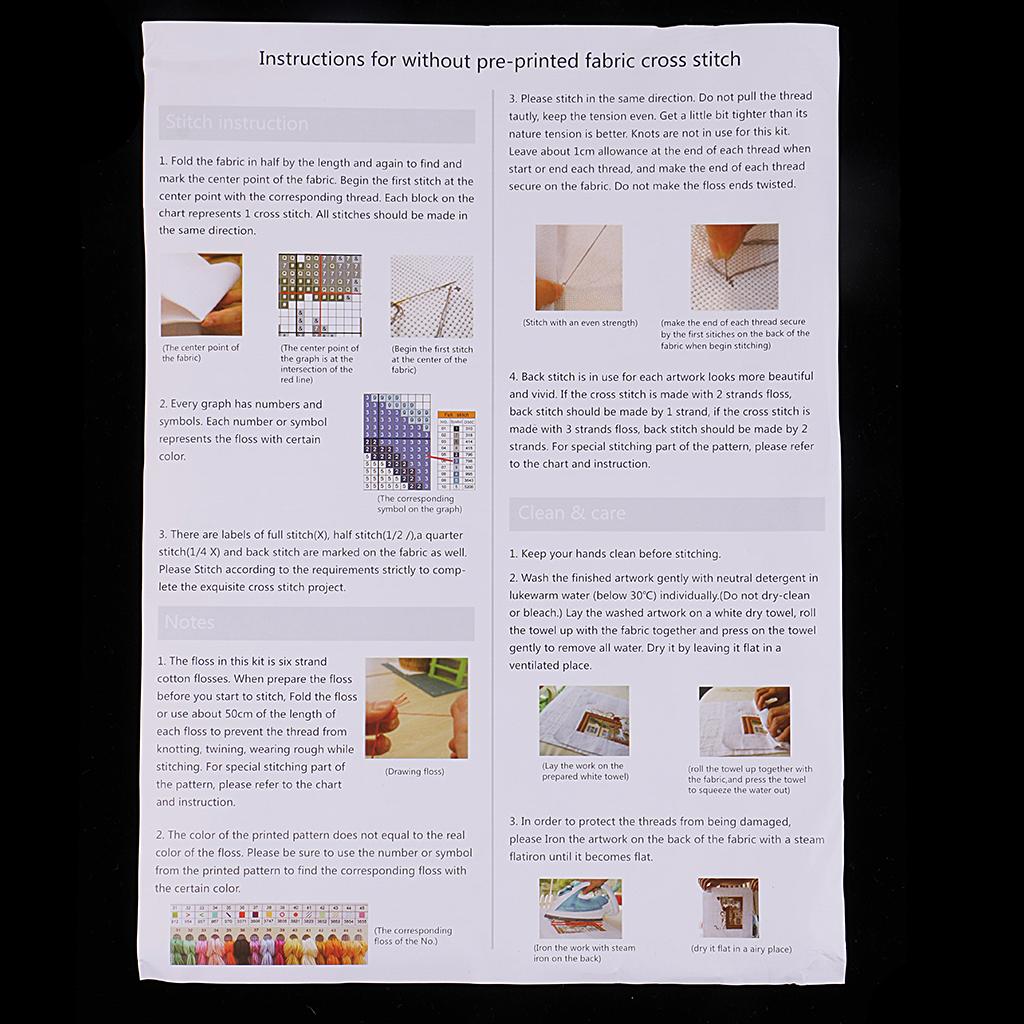 Kits de Punto de Cruz Estampad - Cross Stitch Stamped Kits Beginners reseña y precio